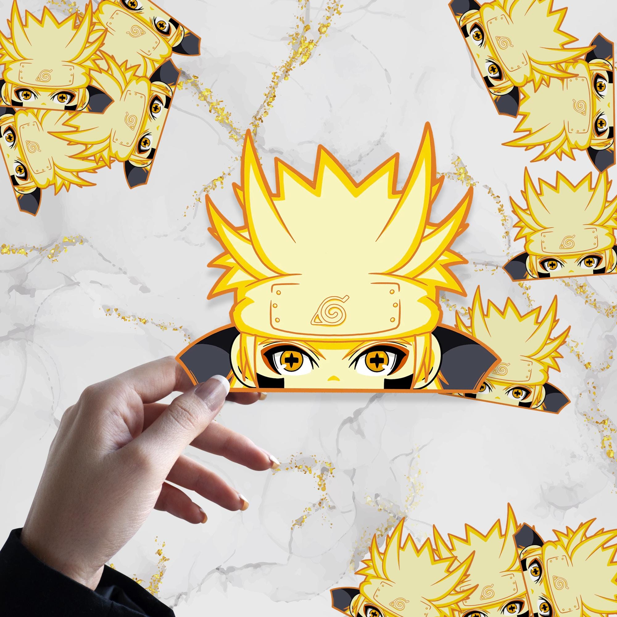 Golden Sage V2 Waterproof Anime Peeker Sticker 