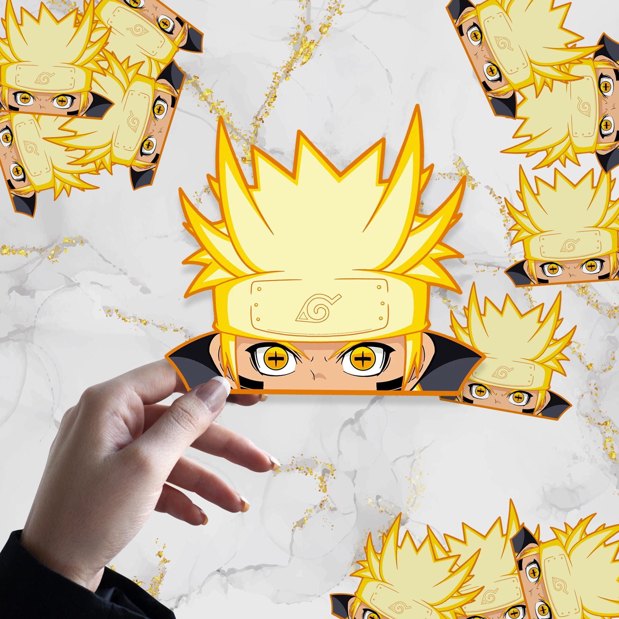 Golden Sage V1 Waterproof Anime Peeker Sticker