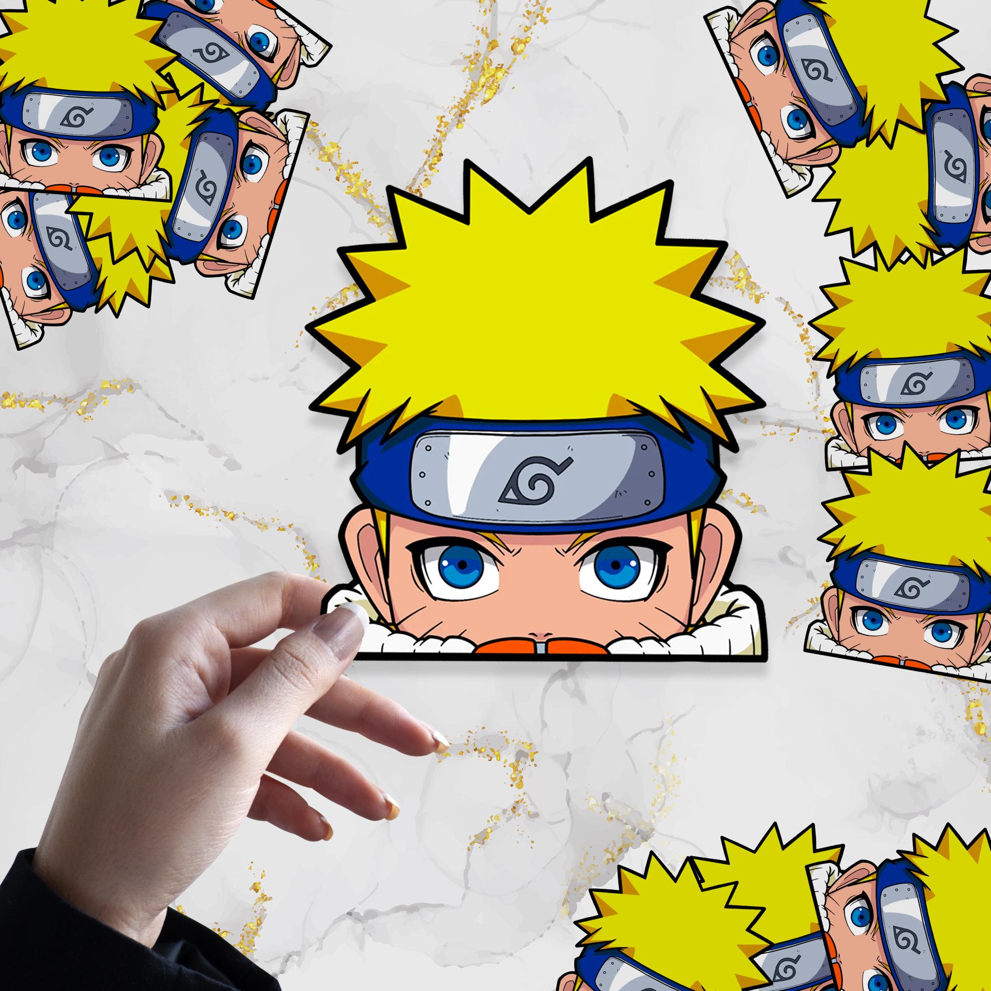 Young Spirited Ninja Waterproof Anime Peeker Sticker 