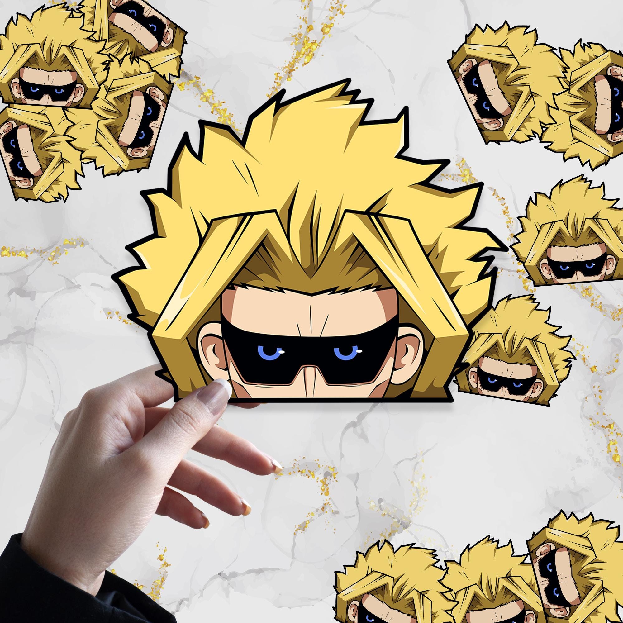 Slim Hero Waterproof Anime Peeker Sticker