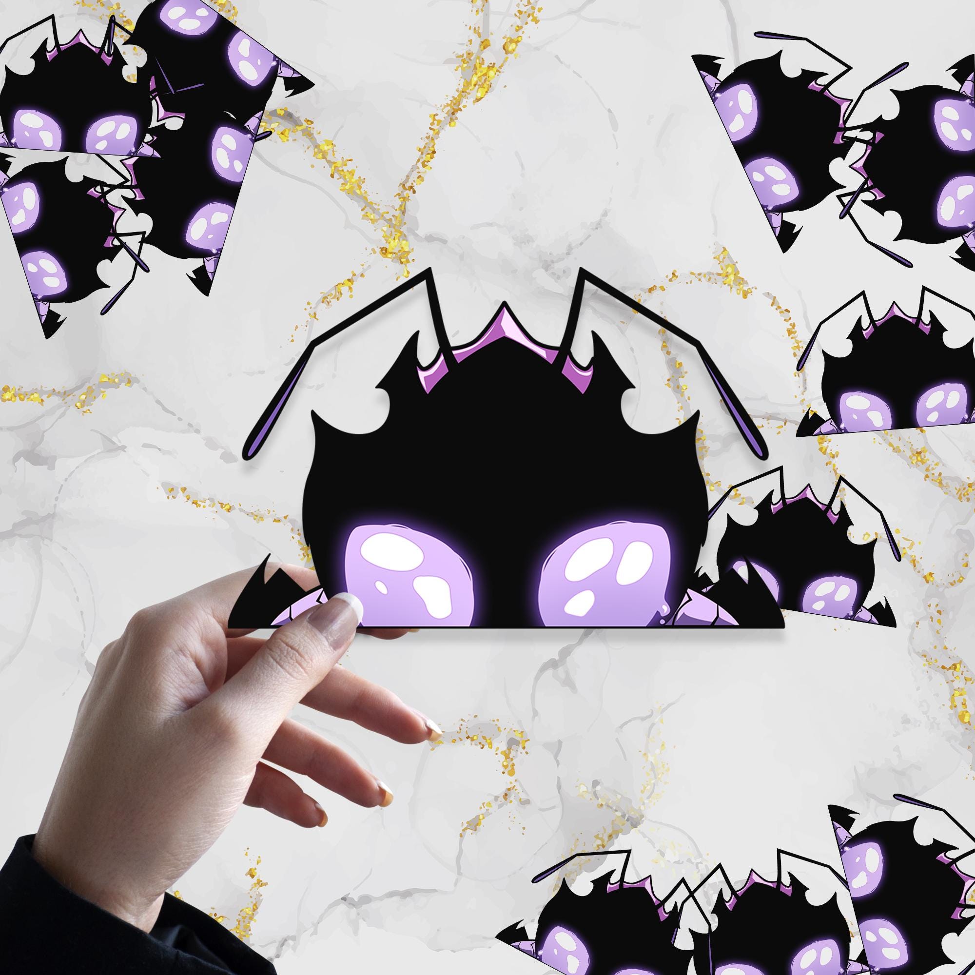 Shadow Fang Waterproof Anime Peeker Sticker 