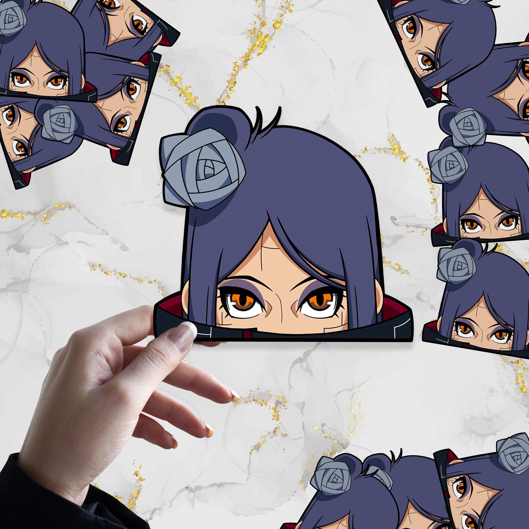 Paper Angel Waterproof Anime Peeker Sticker 
