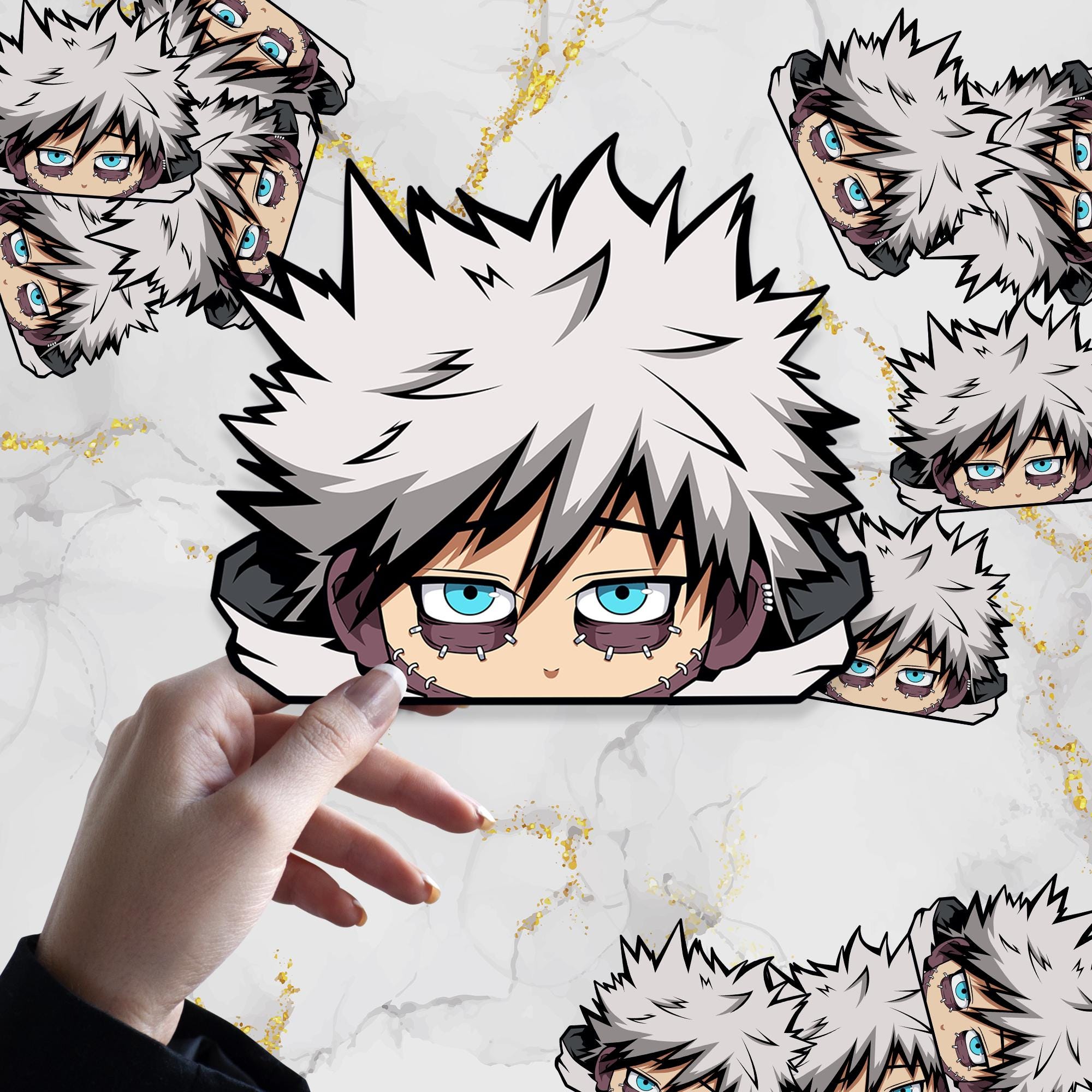 Cold Flame V1 Waterproof Anime Peeker Sticker 