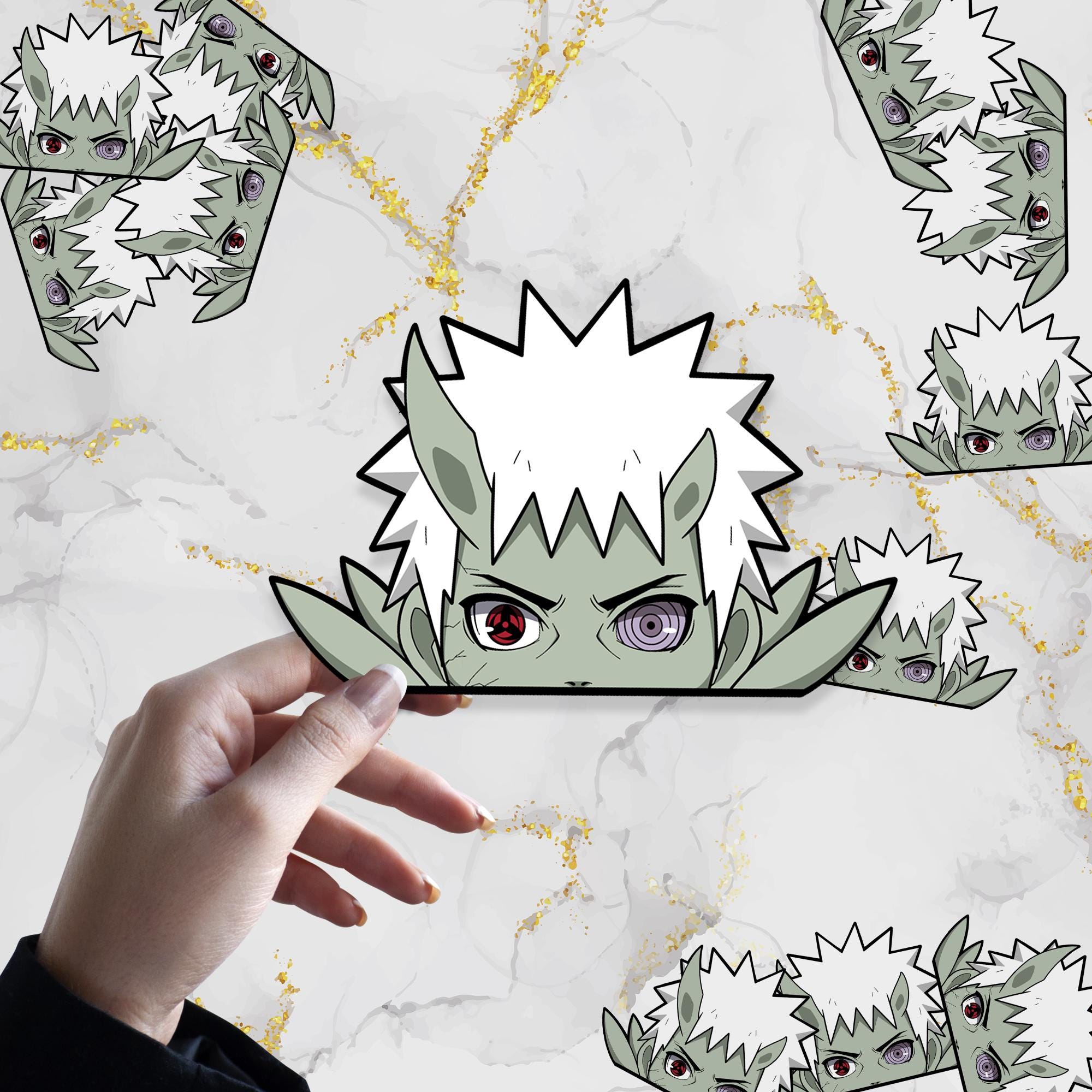 Ten-Tailed Phantom Waterproof Anime Peeker Sticker 