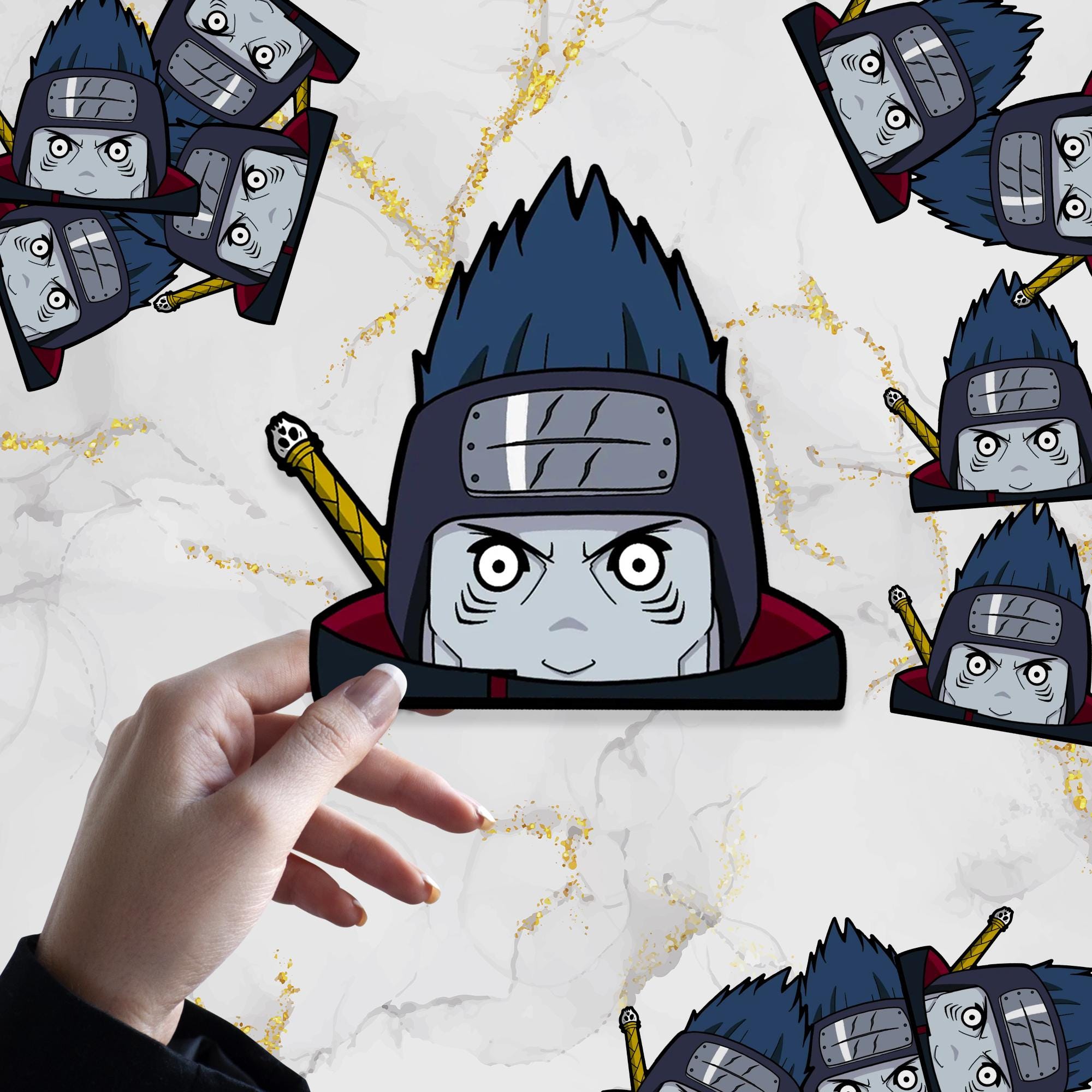 Shark Blade Waterproof Anime Peeker Stickers 