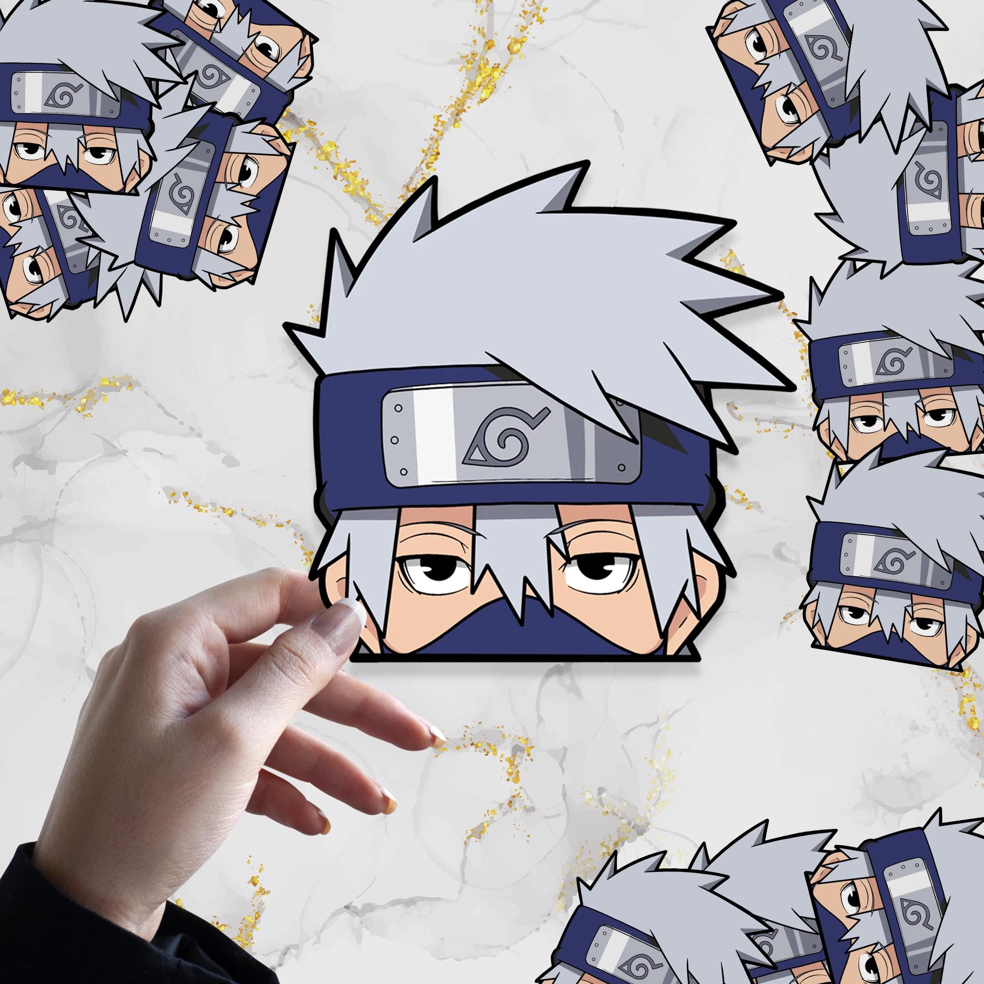 Young Masked Shinobi Waterproof Anime Peeker Sticker 