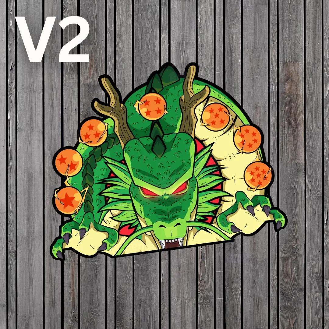 Serpent of Wishes Waterproof Anime Peeker Sticker 