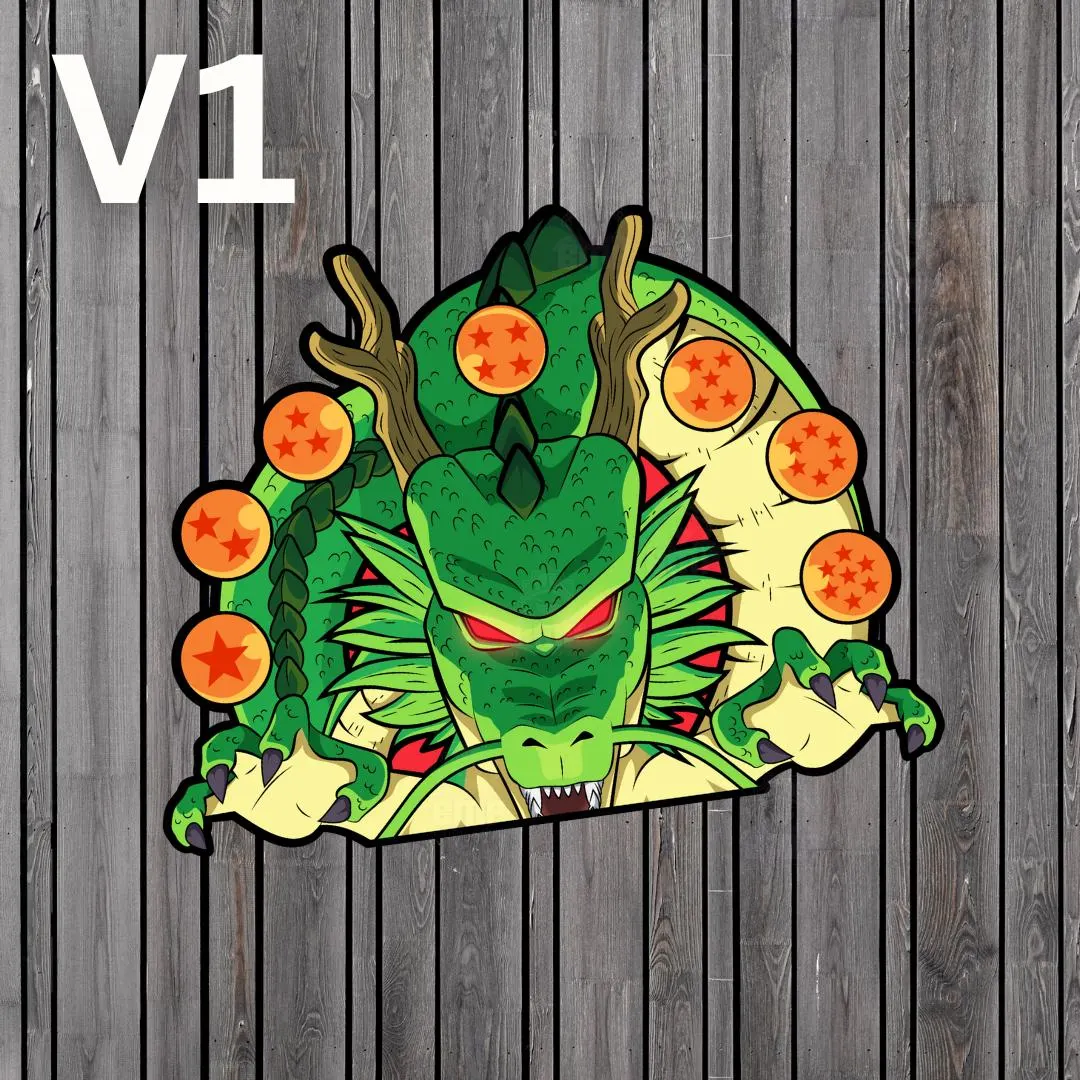 Serpent of Wishes Waterproof Anime Peeker Sticker 