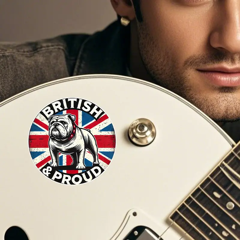 British Bulldog Retro Vinyl Sticker – Waterproof, Durable & Versatile for Cars, Bumpers, Laptops, Helmets, Toolboxes & More