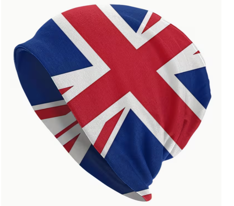 Union Jack British Flag Beanie Hat – Classic UK Skull Cap for Everyday Wear