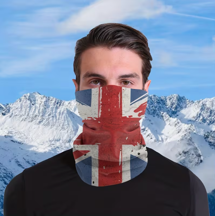 Britain Flag Union Jack Bandana Headband – Breathable & Versatile Outdoor Headwear