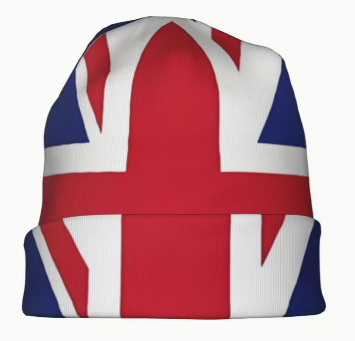 Union Jack British Flag Beanie Hat – Classic UK Skull Cap for Everyday Wear