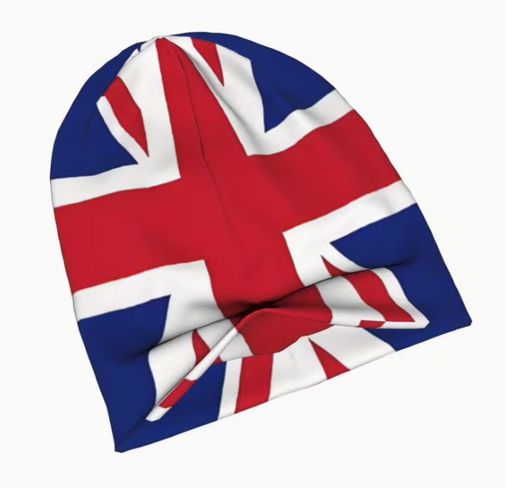 Union Jack British Flag Beanie Hat – Classic UK Skull Cap for Everyday Wear