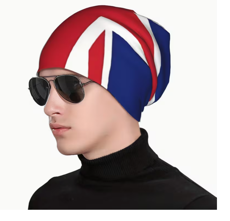 Union Jack British Flag Beanie Hat – Classic UK Skull Cap for Everyday Wear