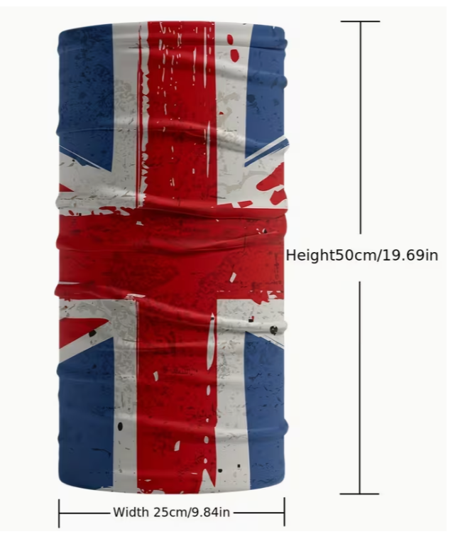 Britain Flag Union Jack Bandana Headband – Breathable & Versatile Outdoor Headwear