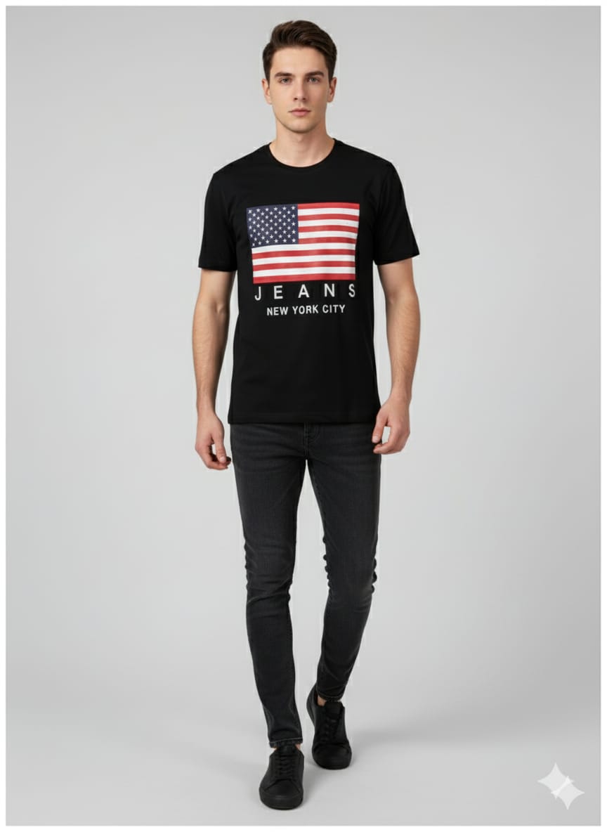 Black Graphic T-Shirt