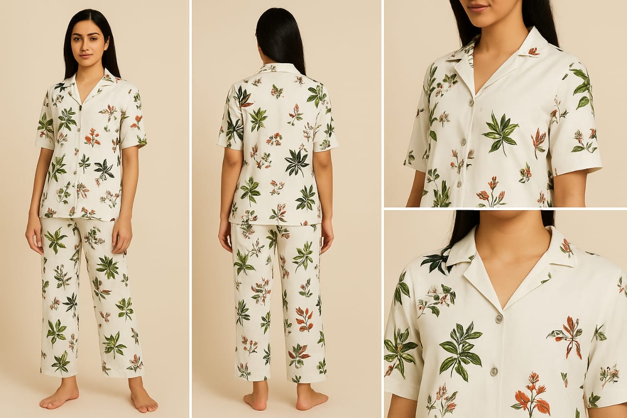 Floral Print Pajama Set