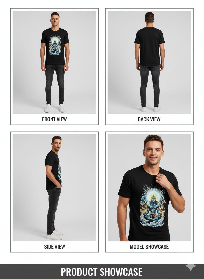 Lord Shiva Art Graphic T-shirt