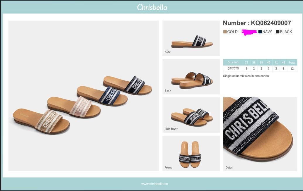 Chrisbella Slip-On Sandals