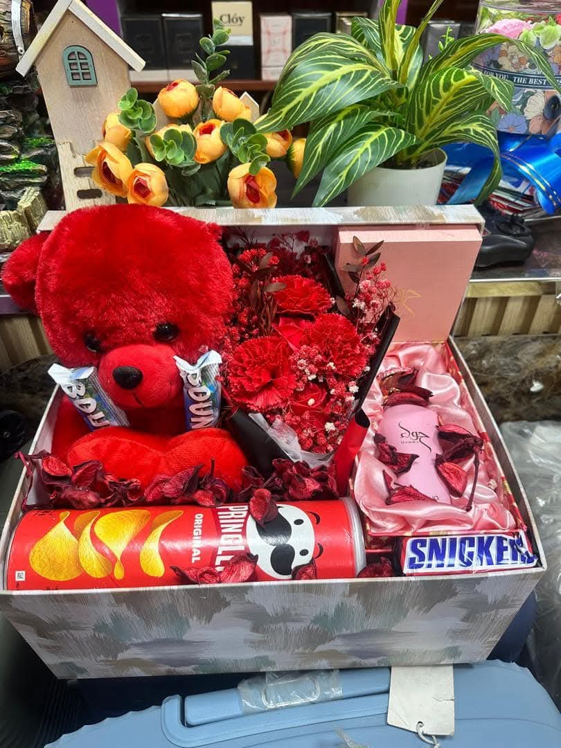 Romantic Gift Box with Teddy Bear