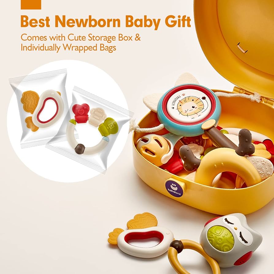 Newborn Baby Rattle Toy Set
