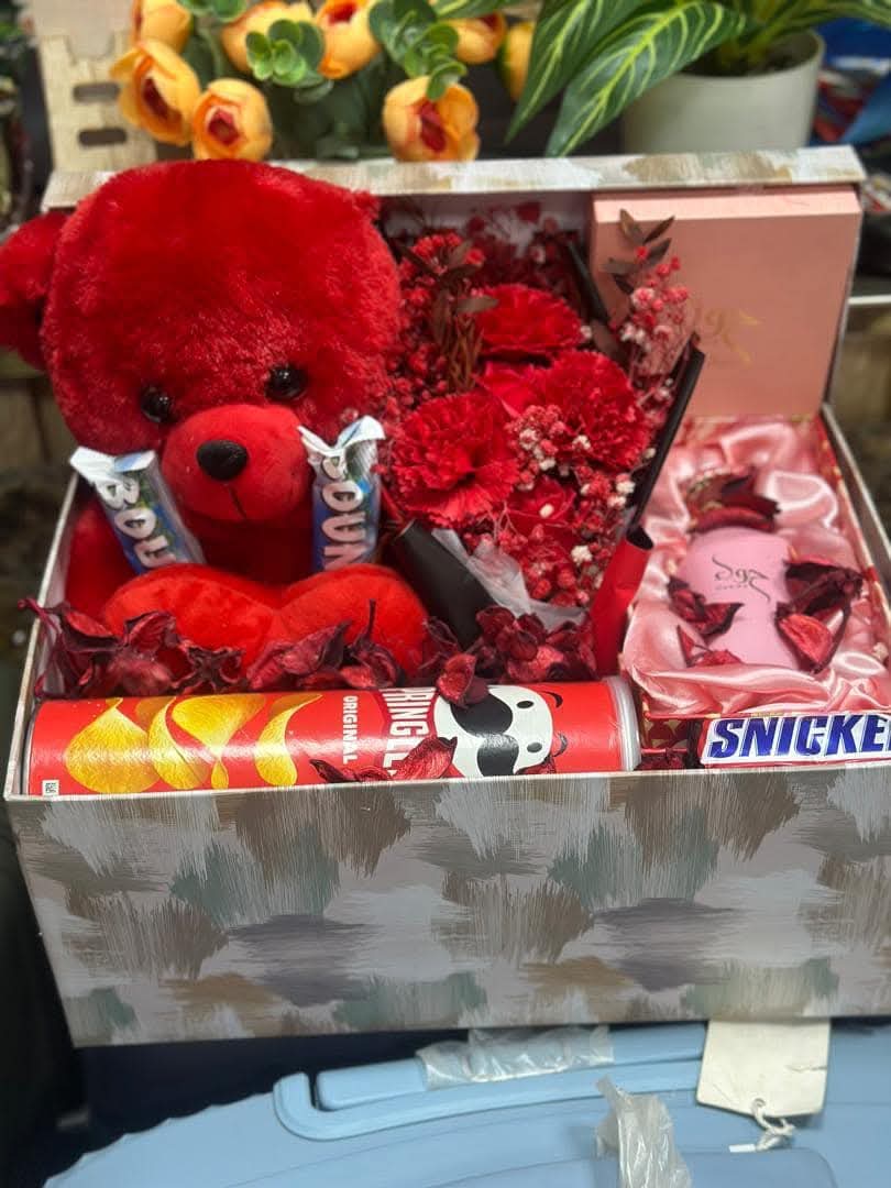 Romantic Gift Box with Teddy Bear