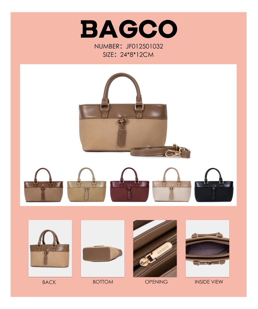 Classic Two-Tone Handbag by BAGCO