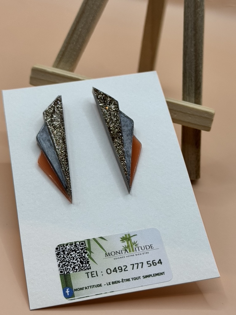 Boucles d'oreilles géométriques