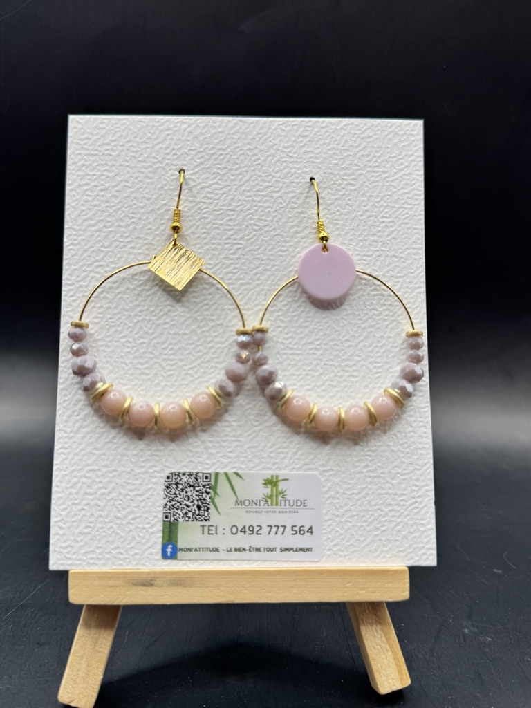 Boucles d’oreilles créoles artisanales