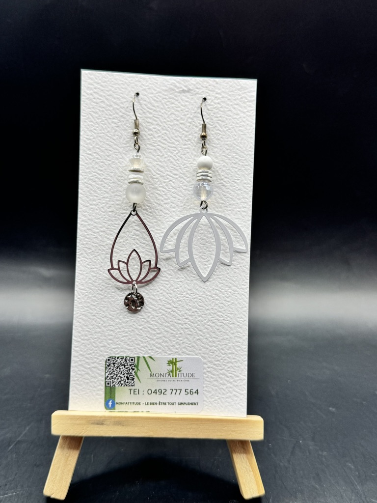 Boucles d'oreilles lotus