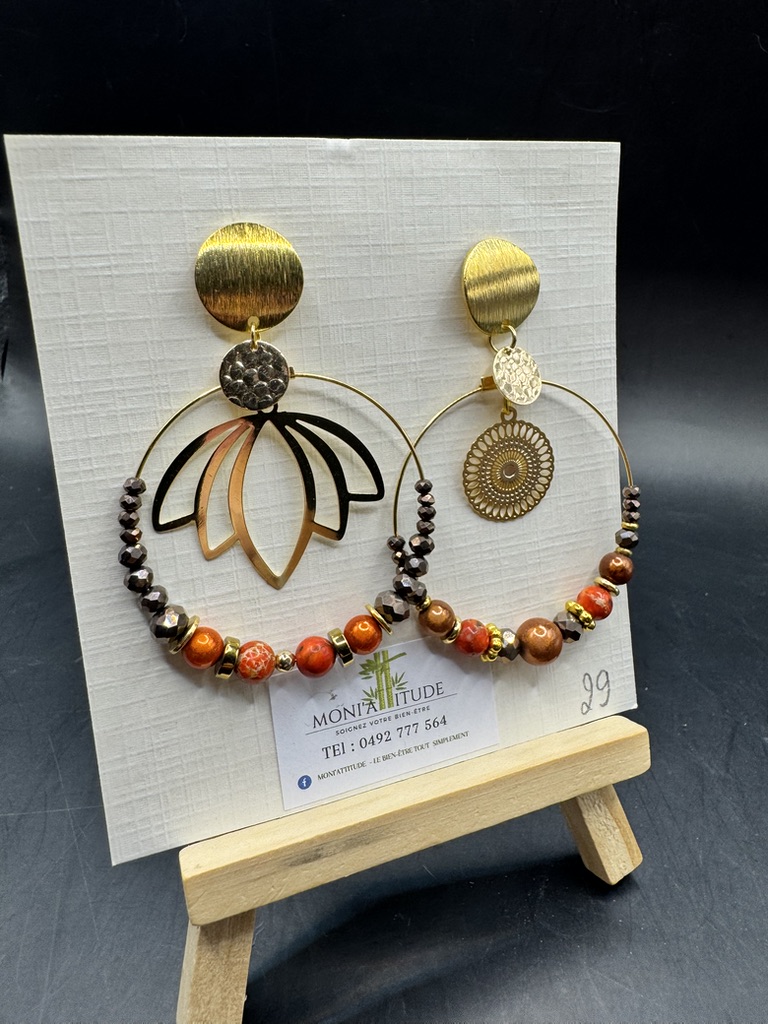 Boucles d'oreilles artisanales