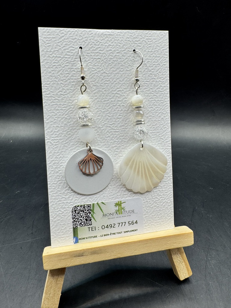 Boucles d'oreilles coquillage