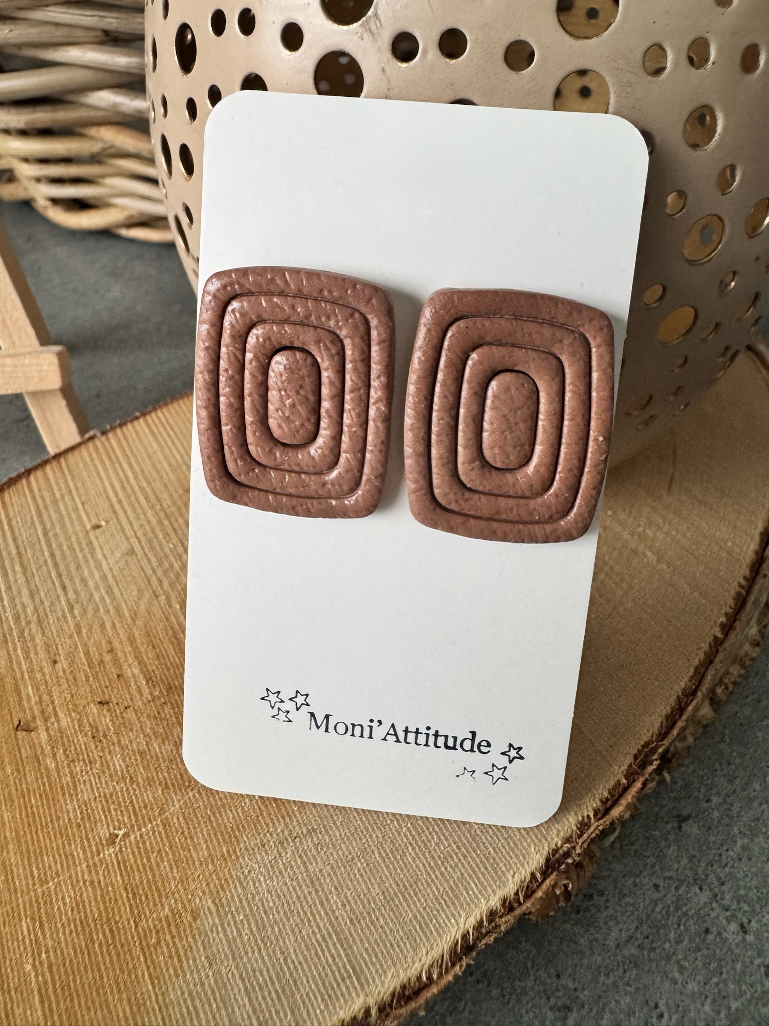 Boucles d'oreilles tendance géométrique