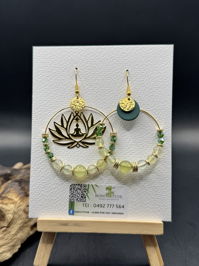 Boucles d'oreilles lotus