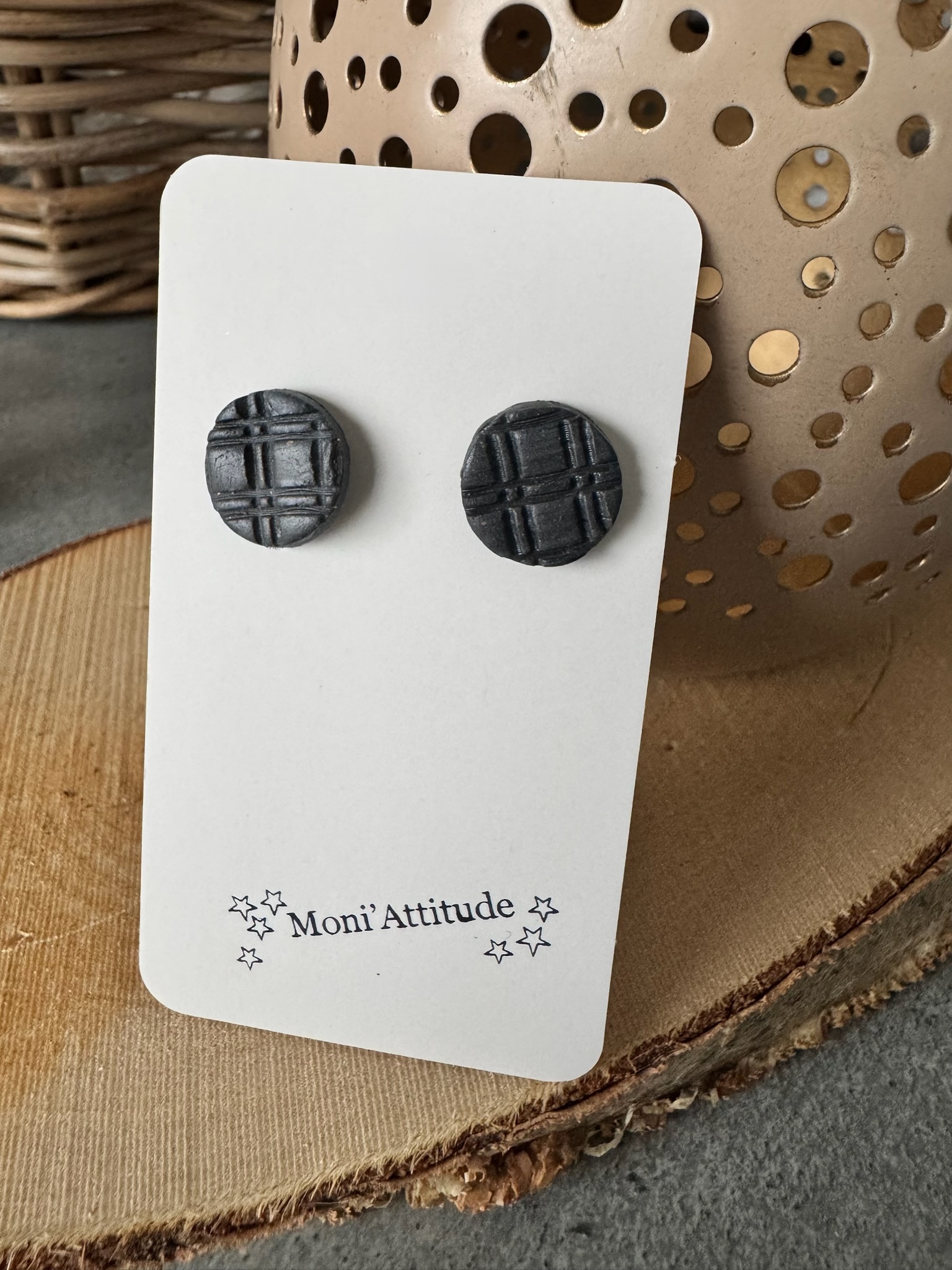 Boucles d’oreilles en argile polymère