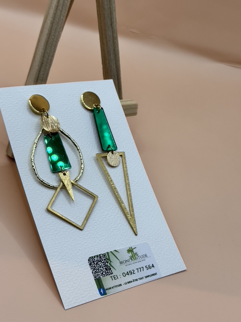 Boucles d'oreilles géométriques