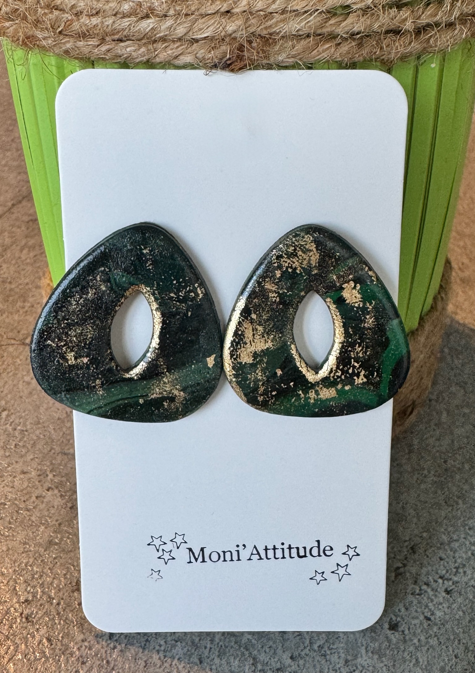 Boucles d'oreilles artistiques