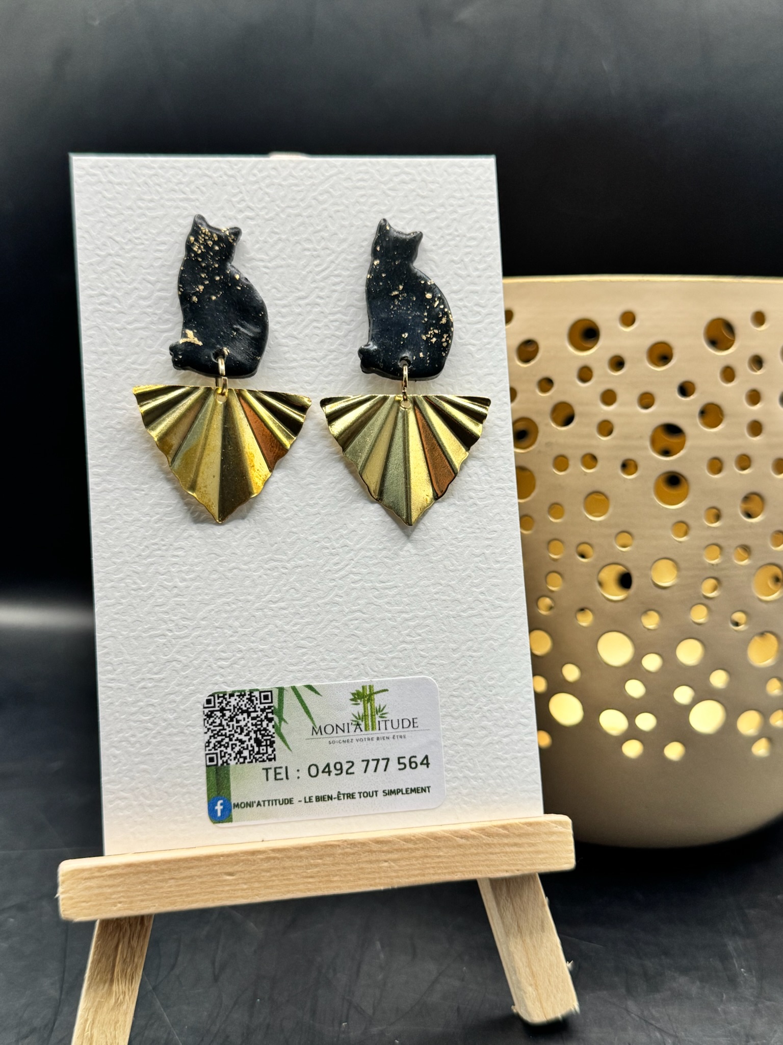 Boucles d'oreilles Chat-Chic