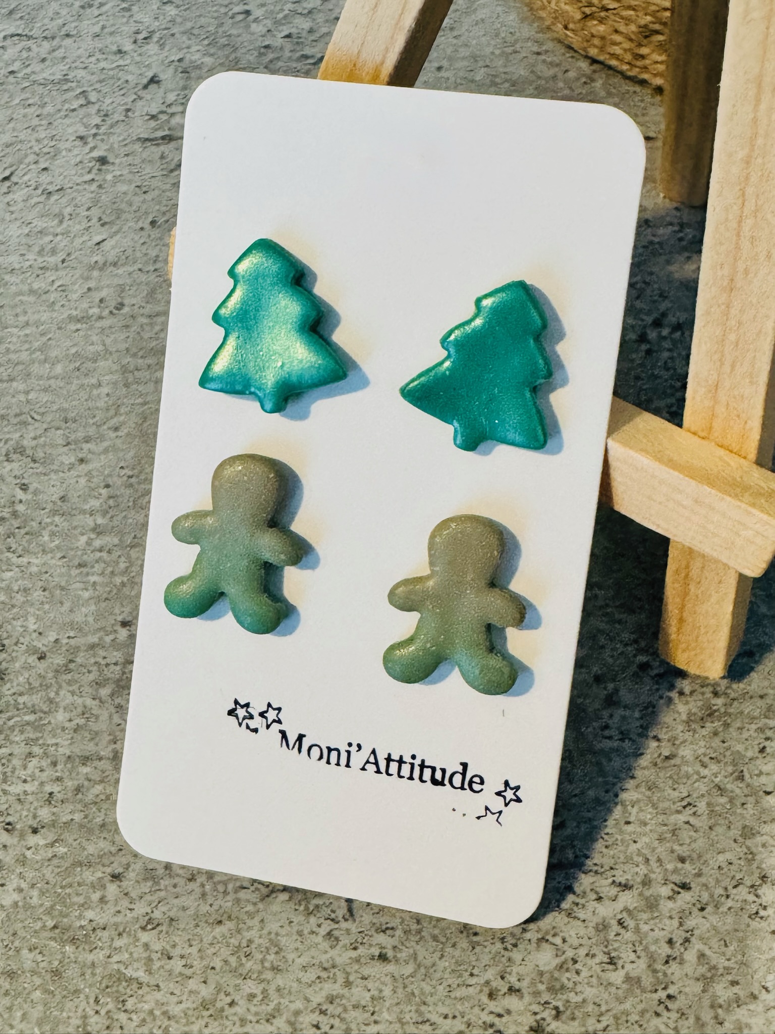 Boucles d'oreilles de Noël