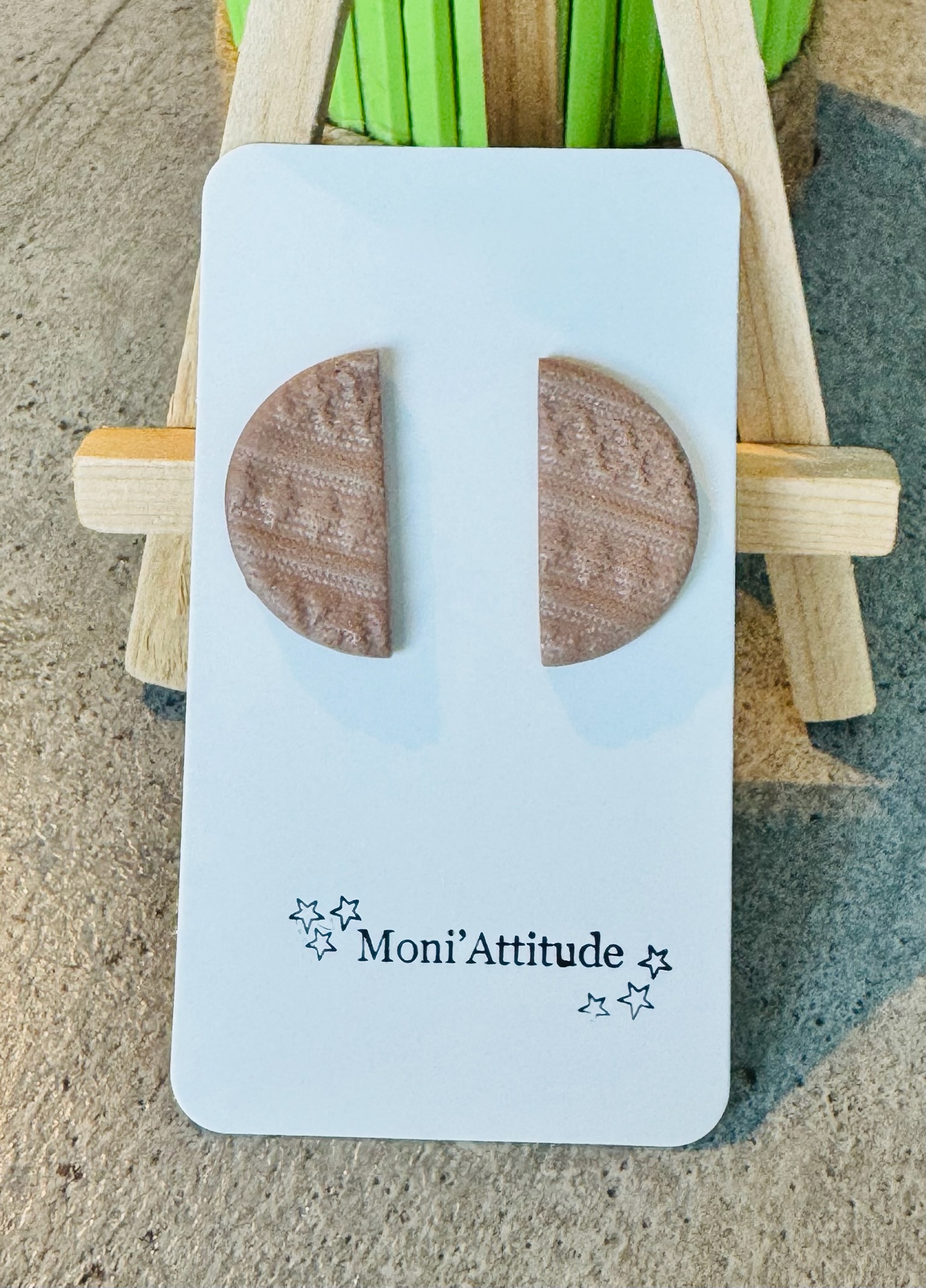 Boucles d'oreilles en argile polymère