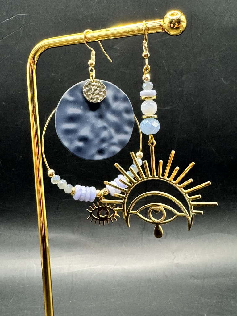 Boucles d'oreilles artistiques