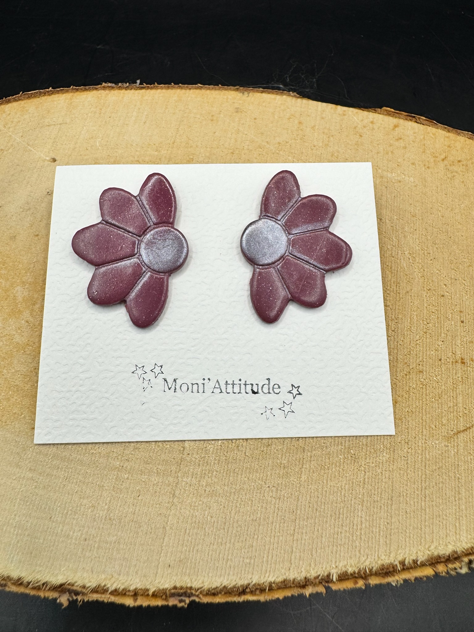 Boucles d’oreilles en forme de fleur