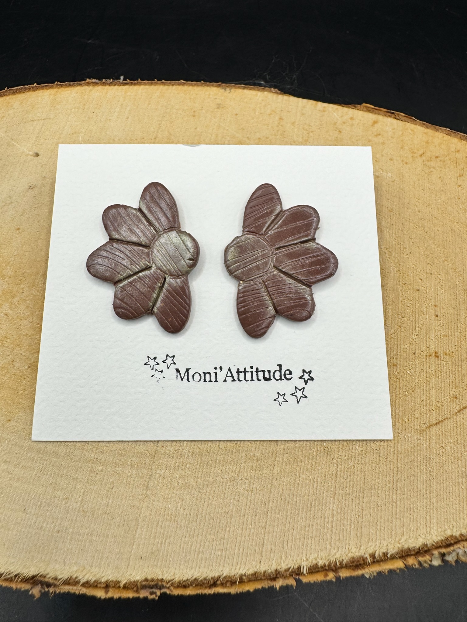 Boucles d'oreilles marguerite