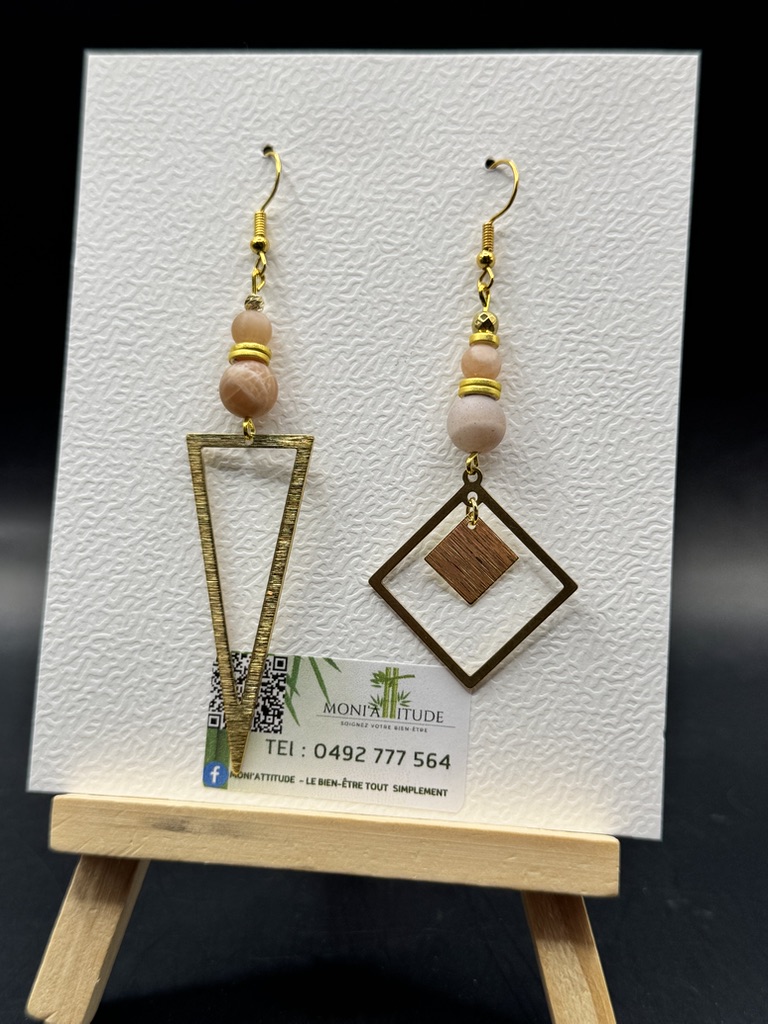 Boucles d'oreilles géométriques