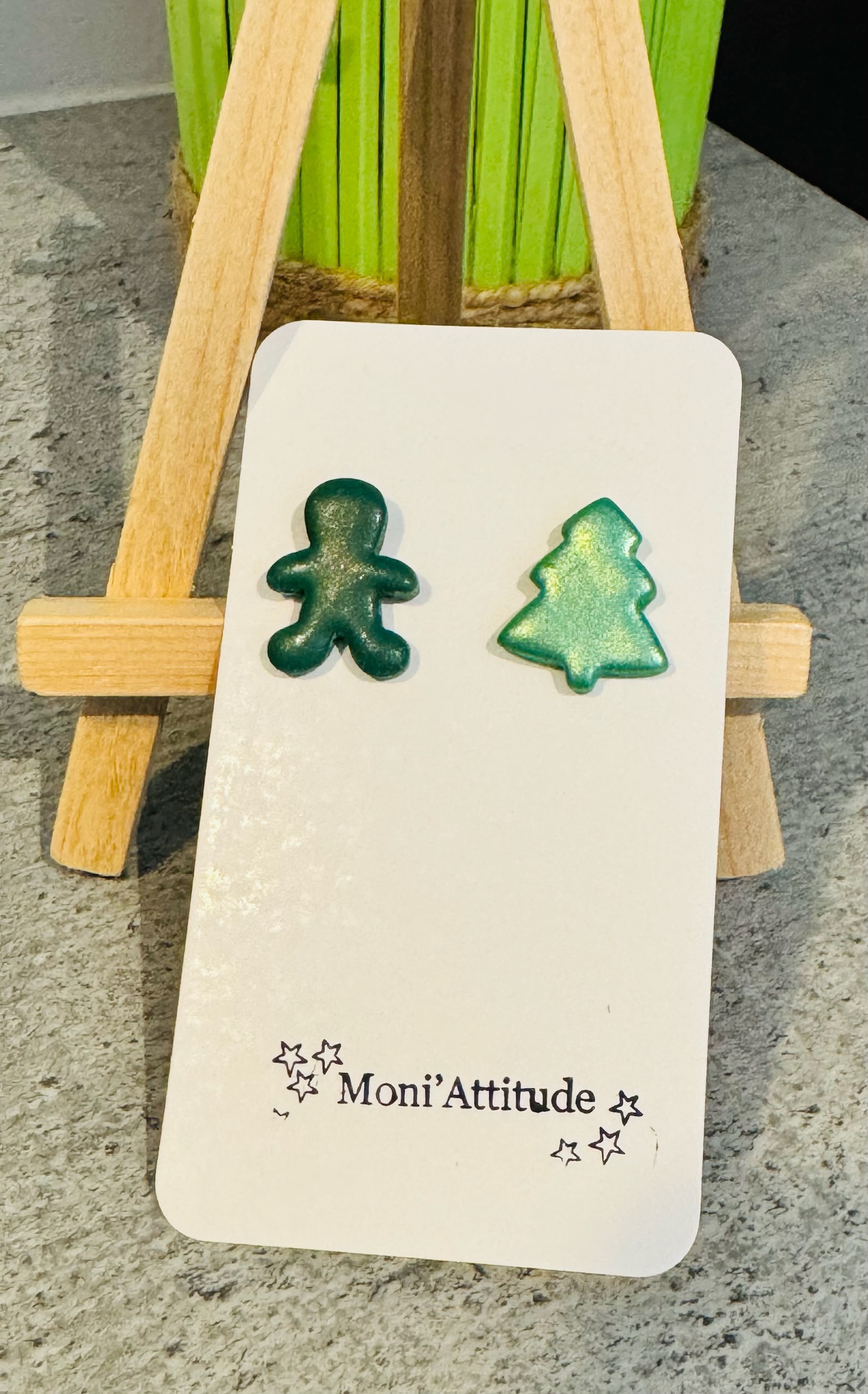 Boucles d'oreilles de Noël