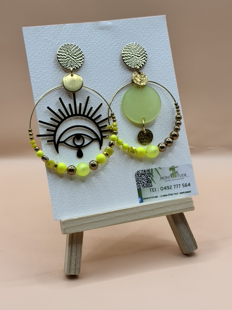 Boucles d'oreilles artistiques