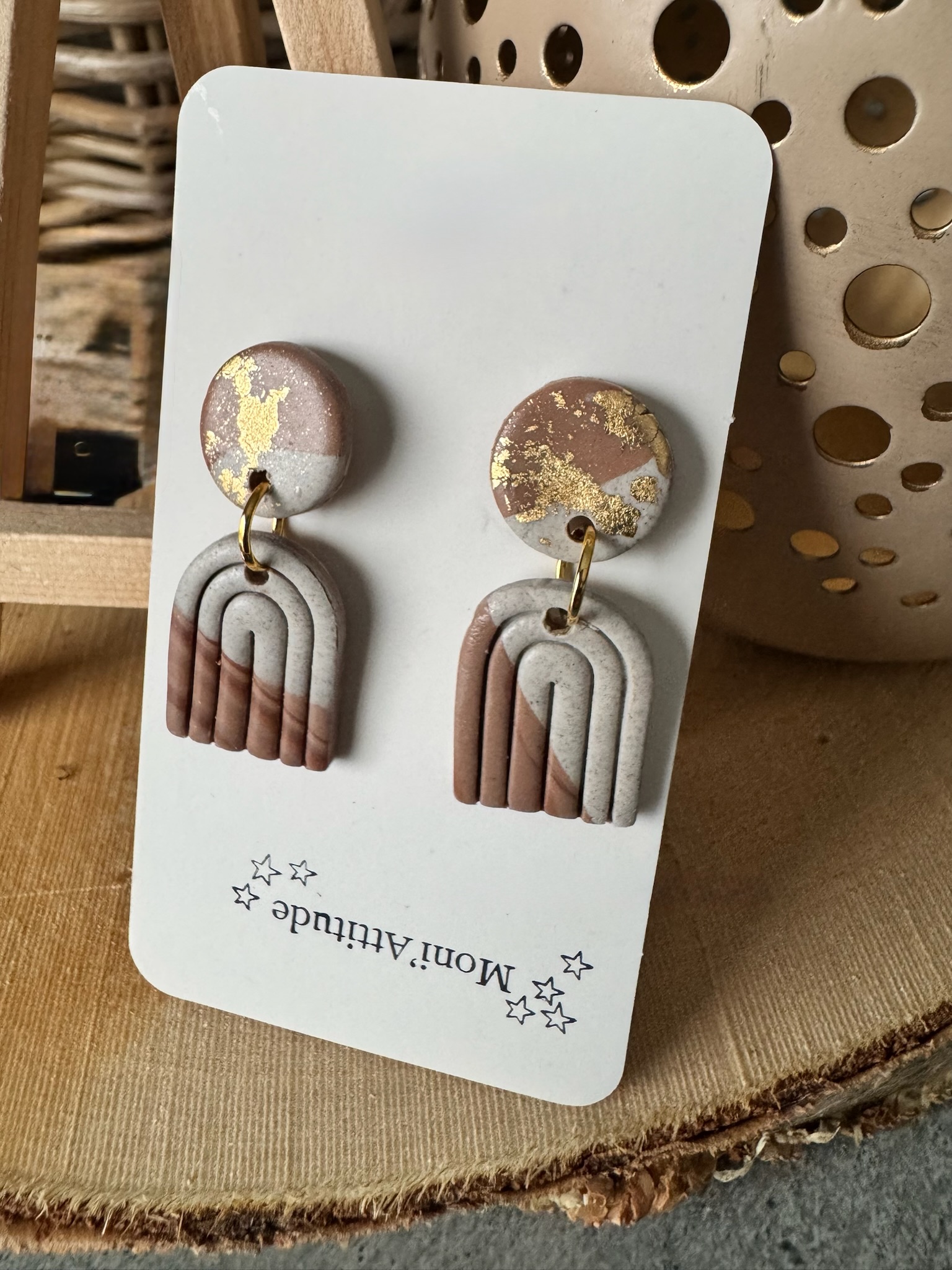 Boucles d'oreilles en argile polymère