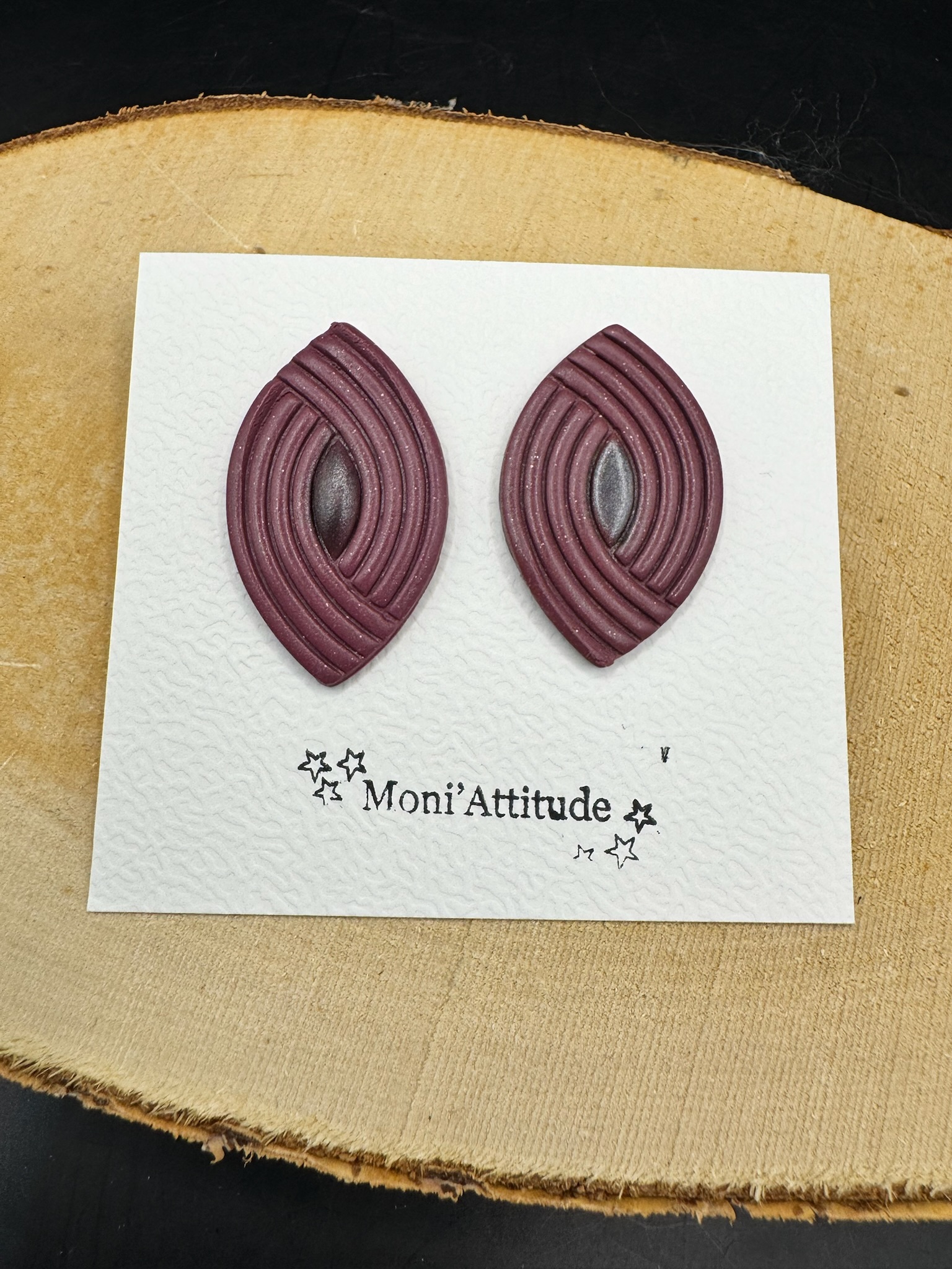 Boucles d’oreilles en pâte polymère