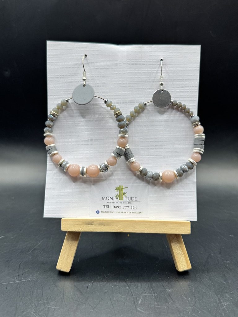 Boucles d'oreilles en perles