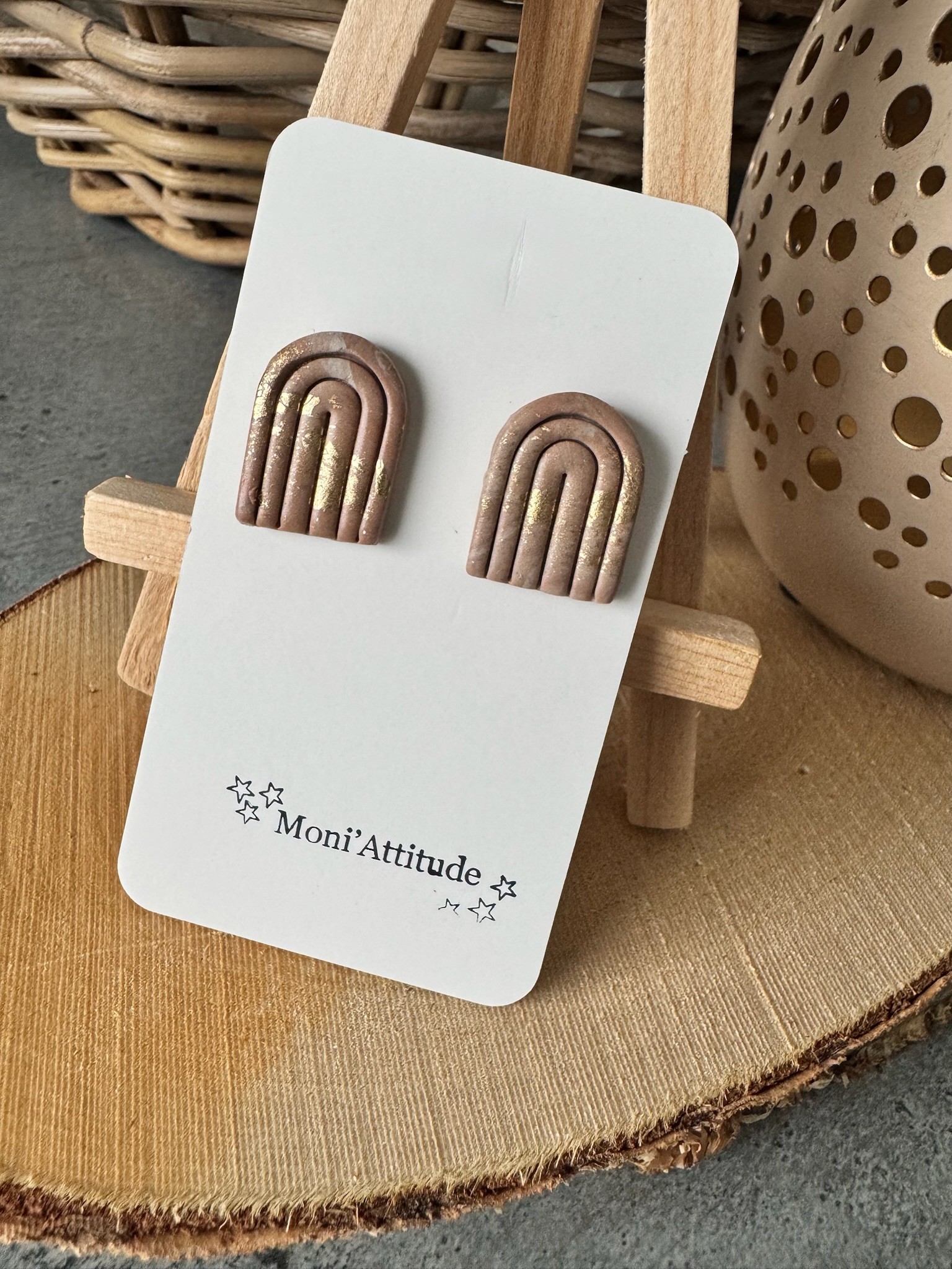 Boucles d’oreilles arc-en-ciel